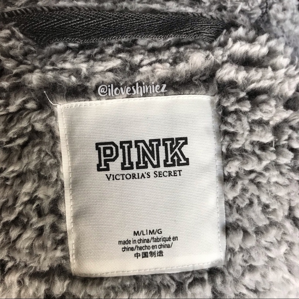 •Victoria's Secret PINK• Sherpa Cardigan - Picture 7 of 7